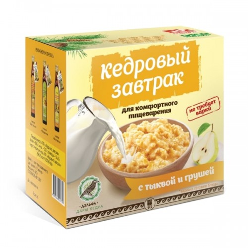 Купить Завтрак кедровый для комфортного пищеварения с тыквой и грушей  г. Раменское  